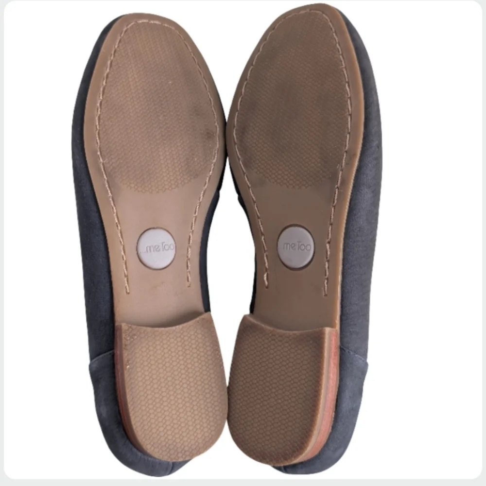 Me Too Yasor Navy Suede Classic Loafers Size 6.5M - Low Heel - Picture 7 of 8